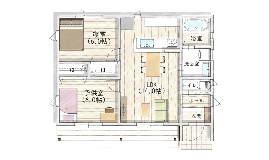 1階間取り図