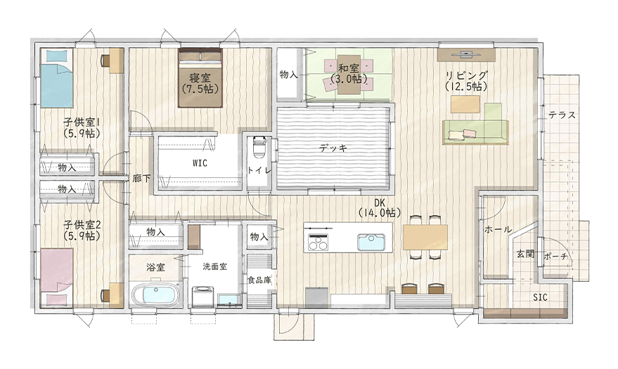 1階間取り図