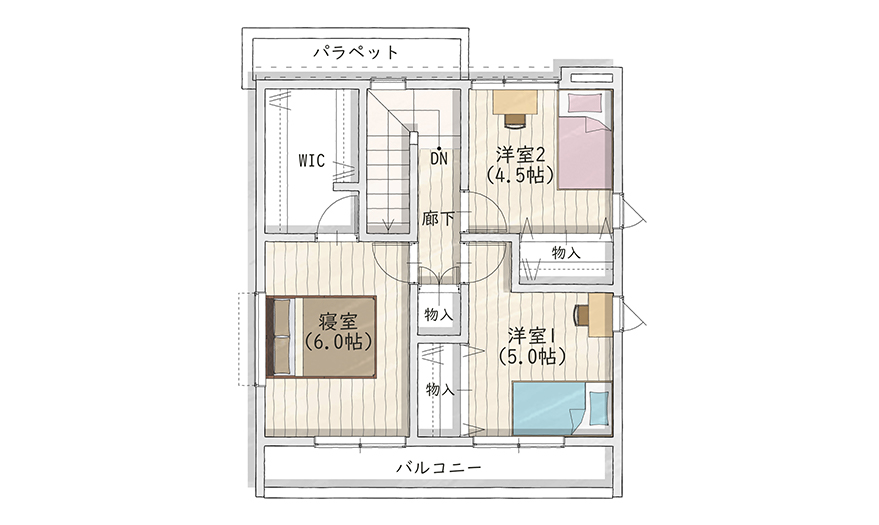 2階間取り図