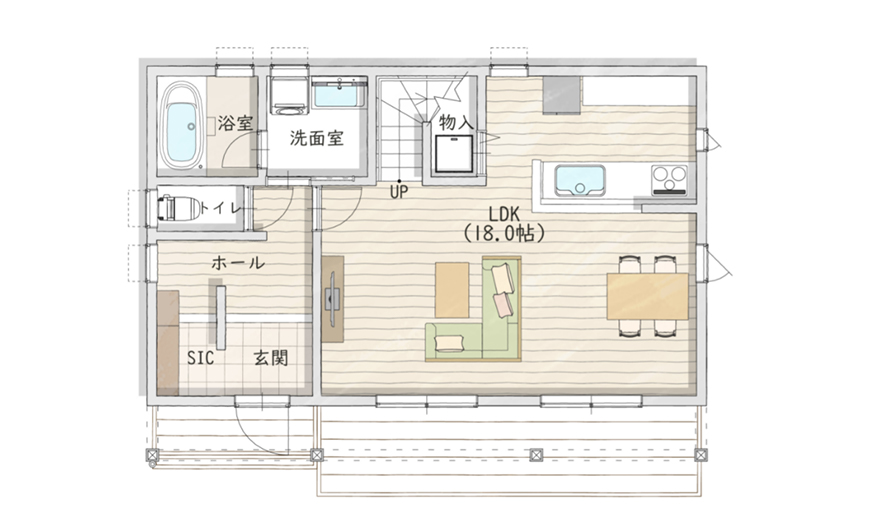 1階間取り図