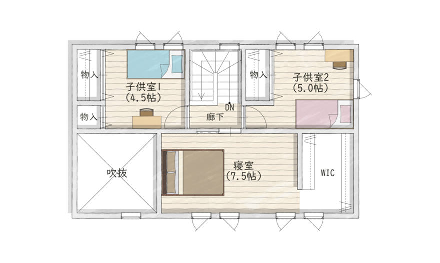 2階間取り図