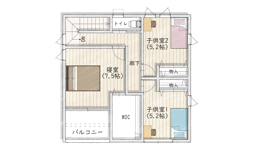 2階間取り図