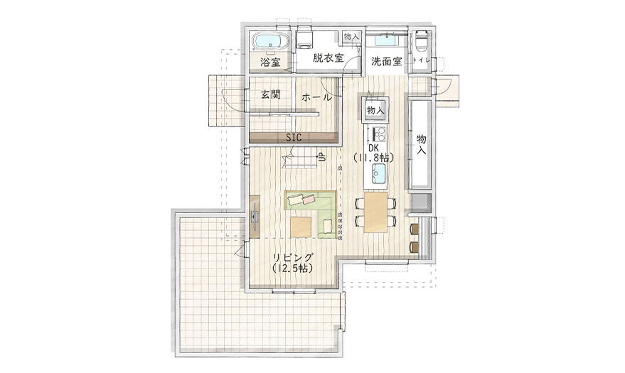 1階間取り図