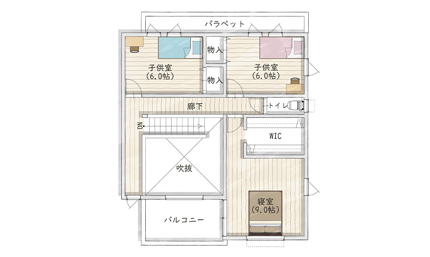 2階間取り図